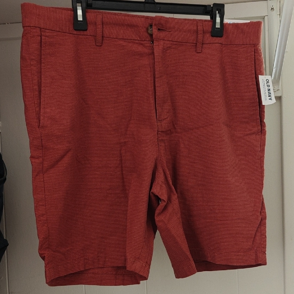 Old Navy Men's Brick Red Flat Front Shorts